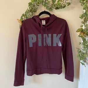 pink hoodie